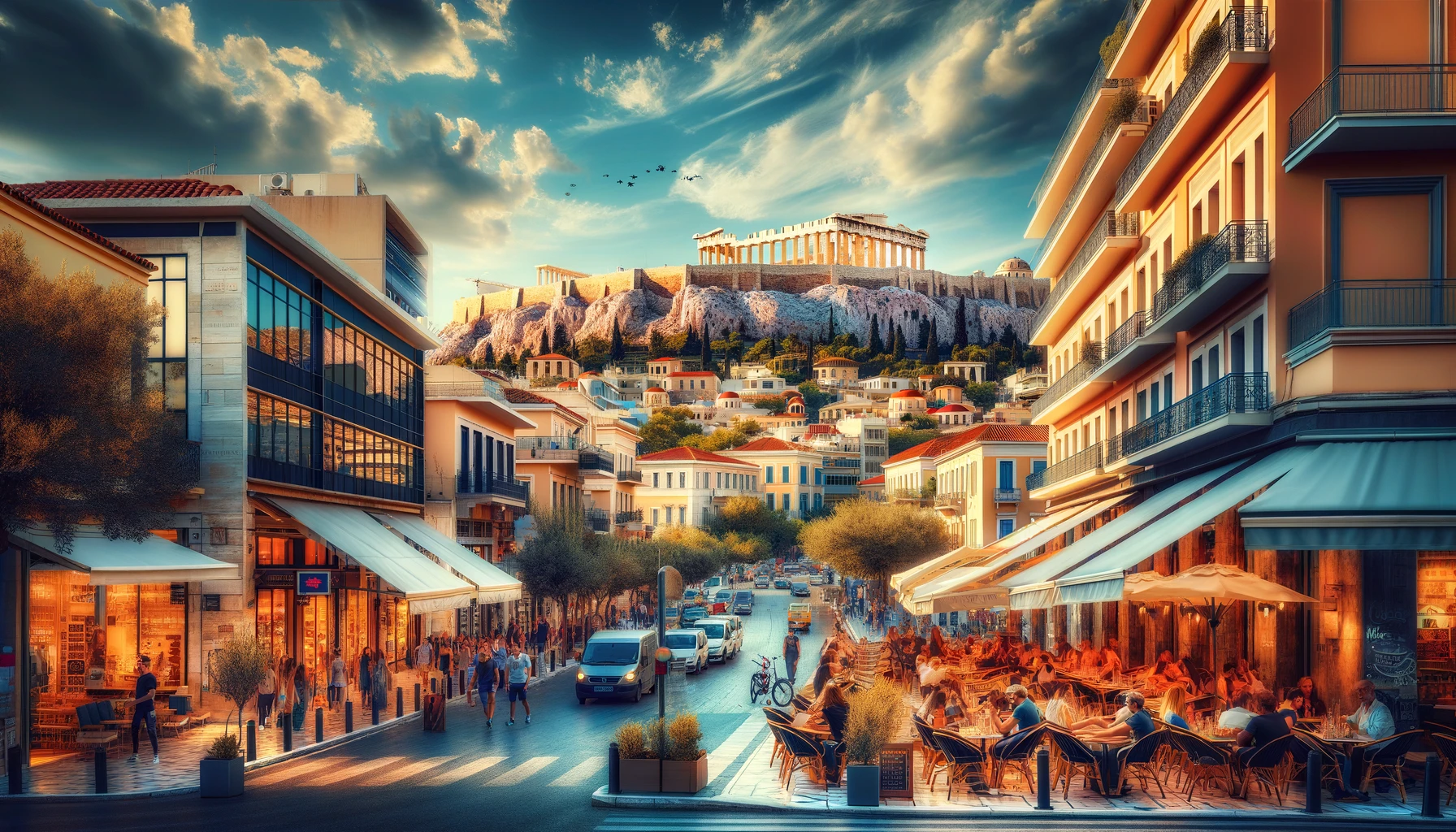 Athènes généré par Dall-e