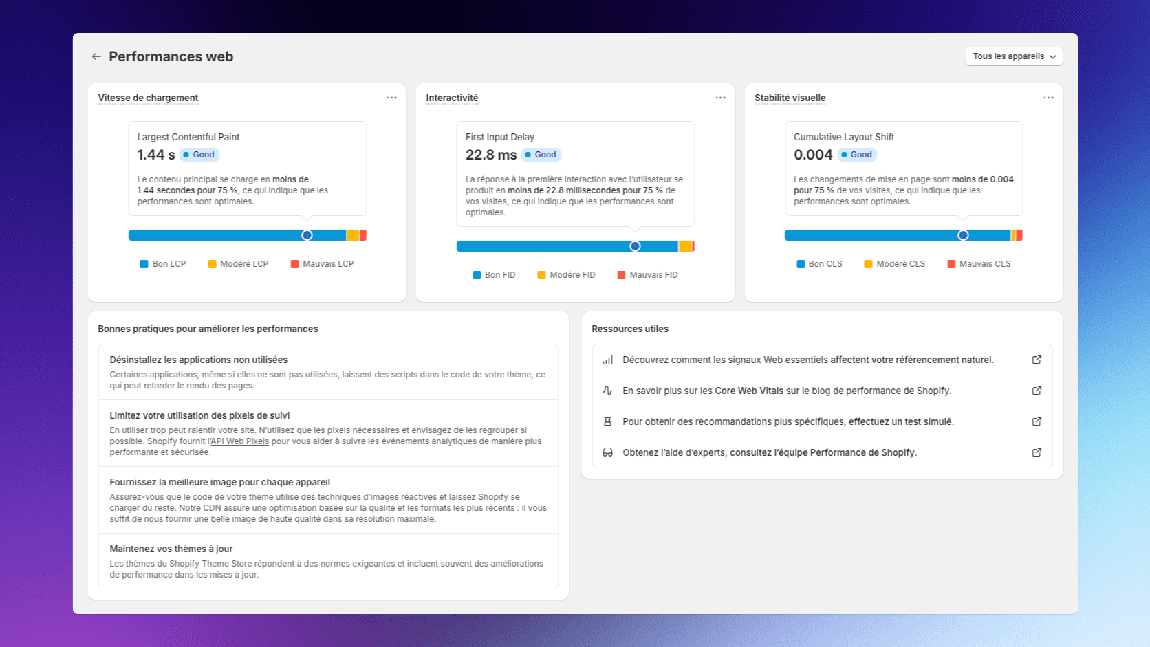 Performance thème Shopify CBX MEDICAL